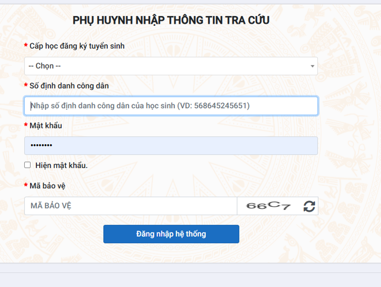 Không có dữ liệu
